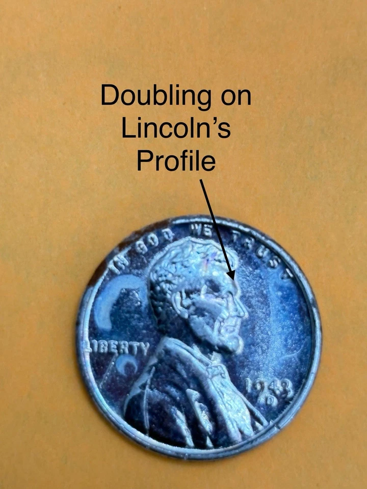 Rare 1943-D Steel Wheat Penny Varieties Doubling On Obverse/Reverse(Photos) - Image 3 of 4