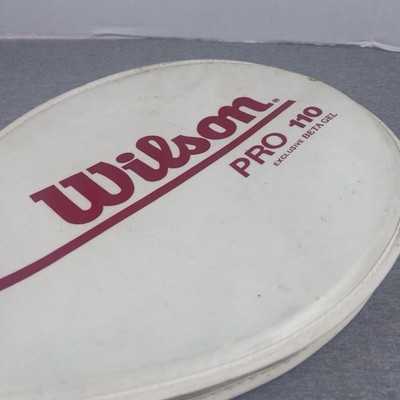 Raquette De Tennis Wilson Pro 110, Grip 4 1/2, Série Super High Beam, Vibra Control, Rouge