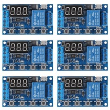 6pcs DC 6-30V Timer Relay Programmable Delay Relay Module Cycle Timer with LC...