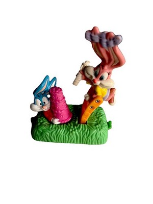 1994~Buster & Babs Bunny~4.25''~Happy Birthday Train~Tiny Toons~Warner Bros(B45)