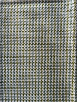 Bassett McNab Gridlock Seaglass Designer Fabric Remnant 24''x24''
