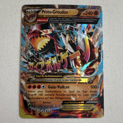 Proto-Groudon-EX MEGA 86/160 Holo Deutsch Near Mint