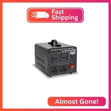 LVYUAN Voltage Converter Transformer 1000 Watt Step Up/Down Convert from 110V-12