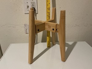 plant stand/dog bowl stand adjustable wood new