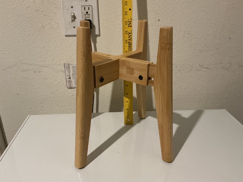 plant stand/dog bowl stand adjustable wood new