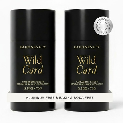 All Natural Deodorant for Women & Men - Sensitive Skin, Vegan, Baking Soda & Alu