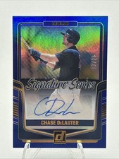 2024 Donruss Chase DeLauter Signature Series Auto Blue /75 Guardians SS-CD