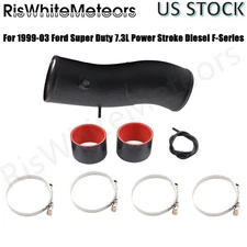 Turbo Upgraded Intake Pipe 4" For 99-03 Ford F250 F350 F450 F550 Super Duty 7.3L