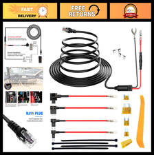 Hardwire Kit for Radar Detectors - Direct Wire Power Cord Cable 13FT RJ11