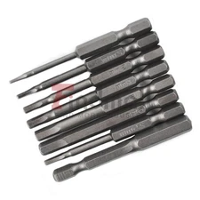 Quick Connect Shank Impact Driver Drill Metric mm Hex Head Allen Bit Set 8 Pcs