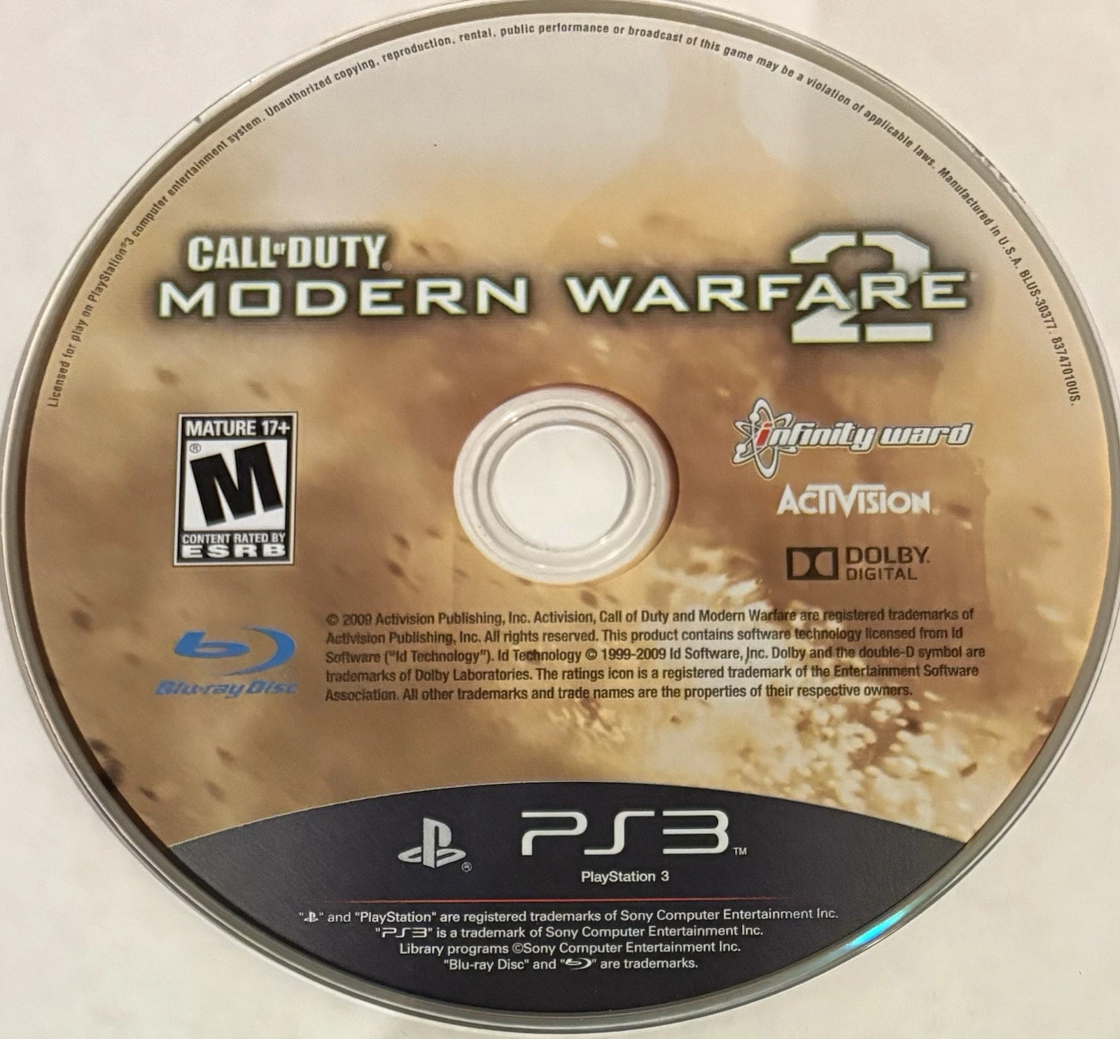 Call of Duty: Modern Warfare 2 (PlayStation, PS3) DISC ONLY | NO TRACKING M4693