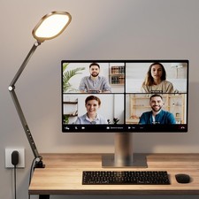 Video Conference Lighting for Computer, Dimmable Light for Video Recording, M...