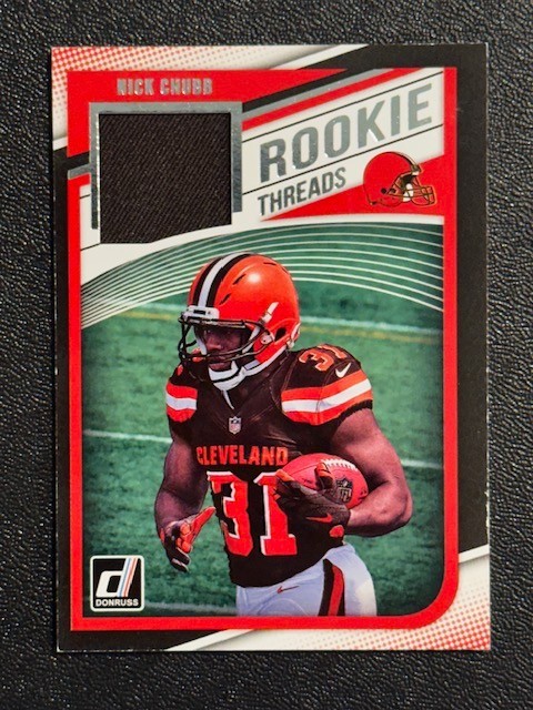 Nick Chubb Panini Donruss Rookie Threads #8 Base