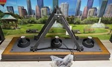 Kichler Colerne 36.25 in. 6-Light Auburn Stained Farmhouse Linear Chandelier