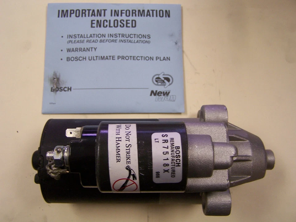 Arranque Bosch SR7518X remanufacturado para Ford Escort Mercury Tracer Foto 2 de 4