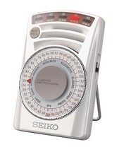 SEIKO Metronome Quartz White SQ60 W Beat: 0, 2, 3, 4, 6 Tempo: 40 to 208 /min.