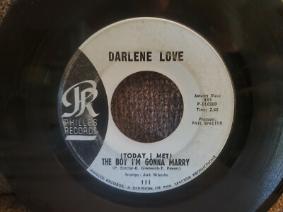 DARLENE LOVE My Heart Beat a Little Bit Faster 45 RECORD PHILIES RECORDS 