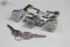 70-73 Chevy Camaro Door Trunk Lock Kit Short Cylinders Round Oval Head Keys New
