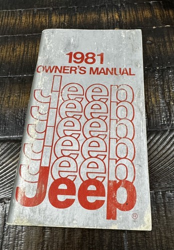 1981 Owners Manual for Jeep