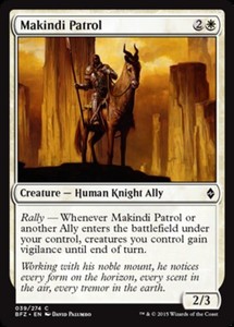 Makindi Patrol x4 - Battle for Zendikar - NM-Mint, English - Battle for Zendikar