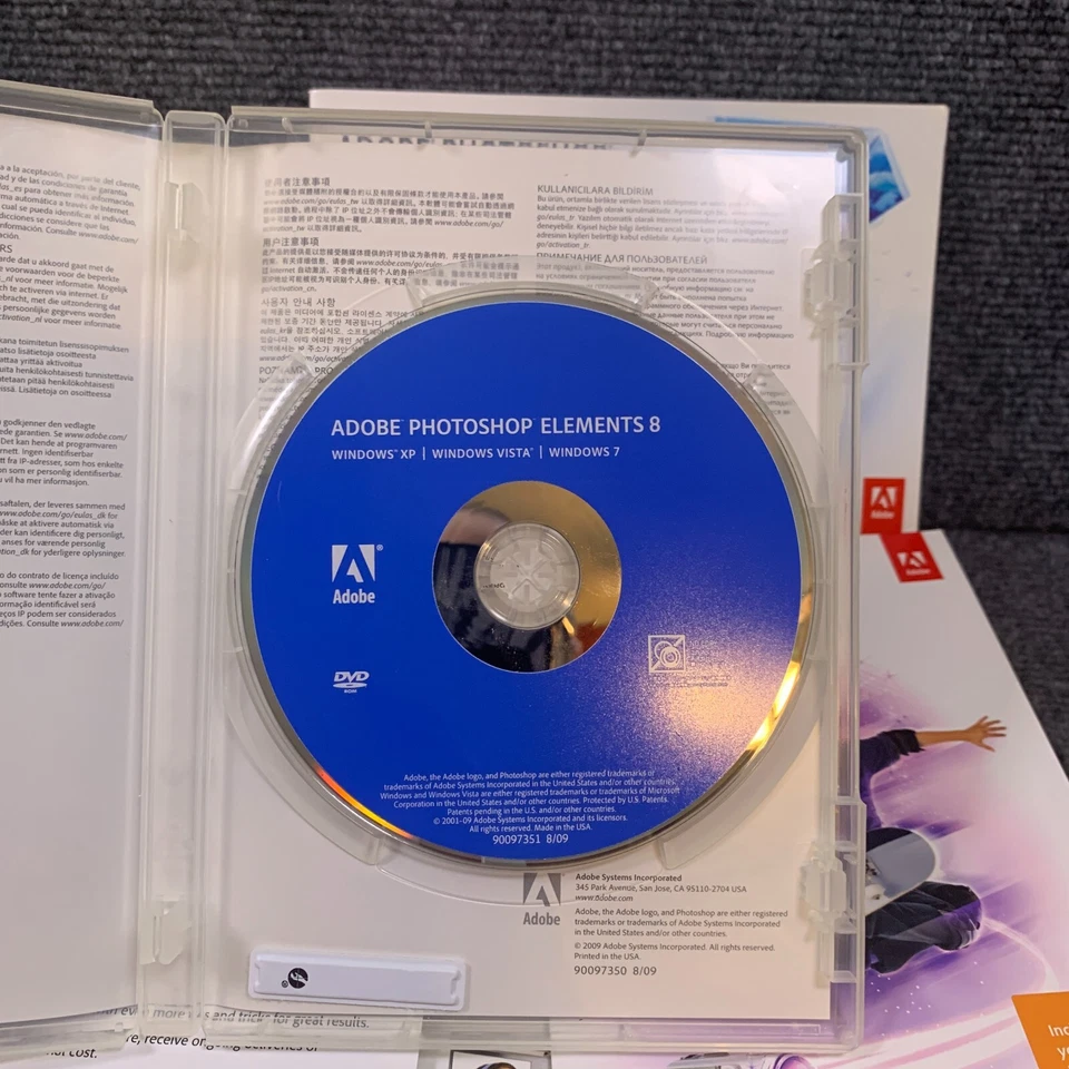 Adobe Photoshop Elements 8 Education Photo Editing PC Software Edit & Manual VGC - Image 4 of 4