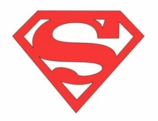 Superman S Logo Vinyl Sticker Decal 2" 4" 6" 8" 10" 12" 15" Multiple Colors