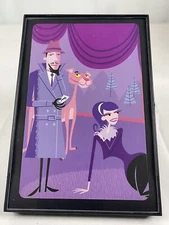 Shag Pink Panther Inspector and Brunette Beauty 4" x 6" MCM Framed Print