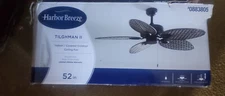 Harbor Breeze Tilghman II 52" Bronze Finish Ceiling Fan, OPEN BOX