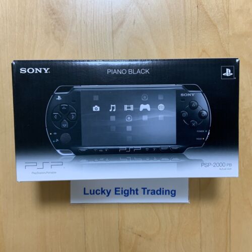 PSP 2000 Piano Black Box Console PlayStation Portable [N] - Picture 1 of 2