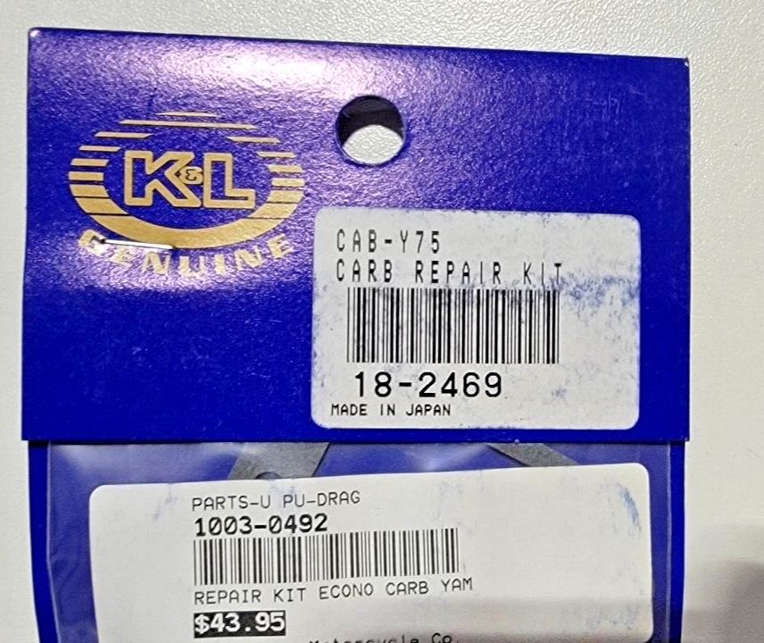 Kit de carburador de reconstrucción económica Yamaha XS650 XS500 TX650 TX750 K&L 18-2469 Foto 2 de 4