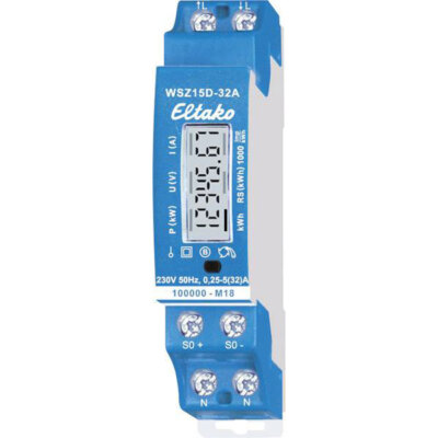Eltako 28032015 WSZ15D-32A 32A Digital Electric Meter MID Approved