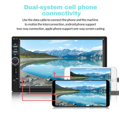 Radio Estereo De Pantalla Para Coche Carro Doble Din MP5 Radio for Android / IOS - Picture 15 of 17