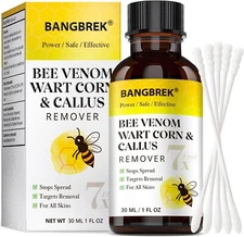 Bee Venom Wart Remover: 7x Fast Acting Wart Remover Freeze Off for Plantar Commo