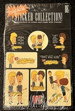 Vintage 1993 MTV BEAVIS AND BUTT-HEAD STICKER SET Factory-Sealed MIP - UNOPENED 
