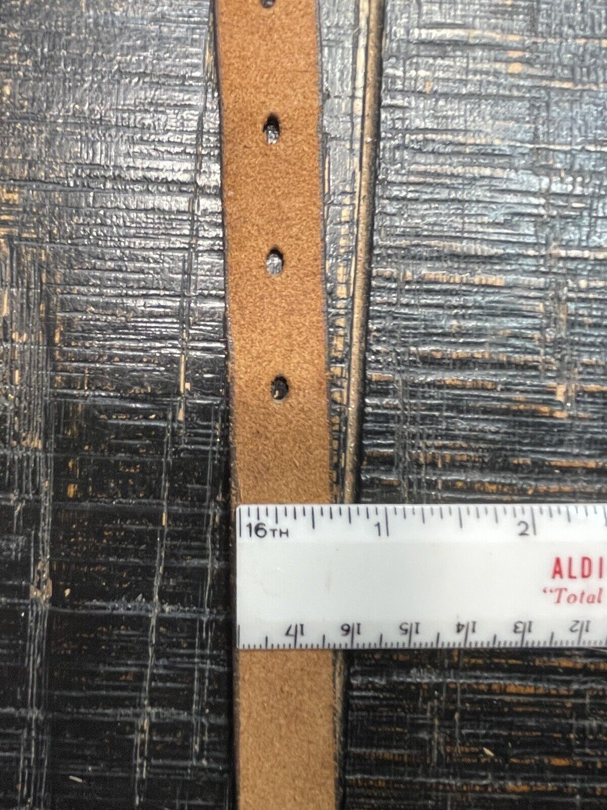Brown Cowhide thin belt - image 10