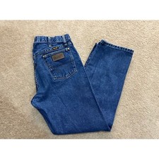 Wrangler Jeans Regular Fit Classic Denim Pants Dark Wash Size Unknown
