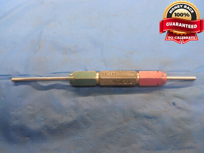 1040 & .1060 CLASS X PIN PLUG GAGE GO NO GO .0938 +.0102 3/32