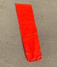 28”X96” Safety Flag AeroSock Vinyl fluorescent Orange