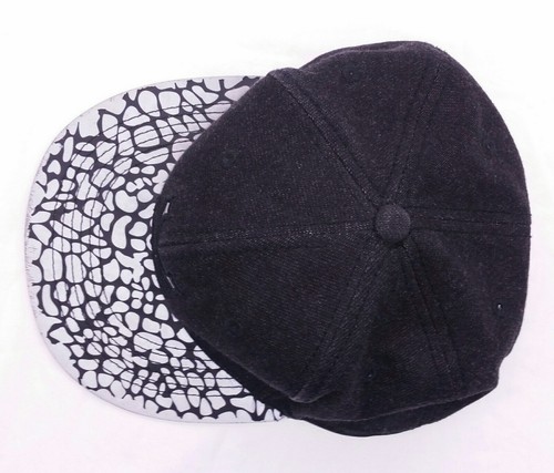 Zoo York Hat Snapback Cap Adjustable Strap Back Black Gray Hat Elephant Print - Picture 5 of 10