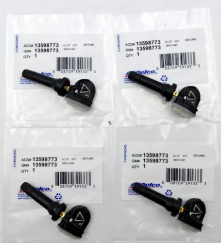 4Pcs OEM 13598773 Tire Pressure Sensor TPMS 433MHz For GM GMC Buick Chevy GMC - Picture 1 of 5