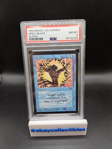 MTG Alpha Spell Blast MINT-NM PSA 8 Graded Alpha Vintage