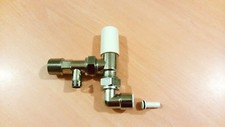 MYSON  MATCHMASTER 10mm PUSH FIT LOCKSHIELD ANGLE RADIATOR VALVE 90° + DRAIN-OFF