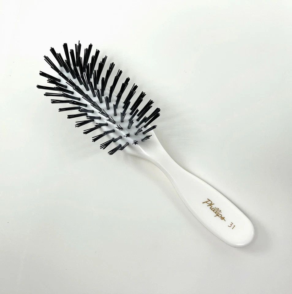 Щетка Phillips 31 нейлоновая щетина щетка для волос стиль 7 рядов щетка для дразнения белая - Изображение 2 из 4