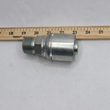 GW Series Coupling Zinc Plated 1" Hose ID x 1-11-1/2" Thread NPTF Male Solid