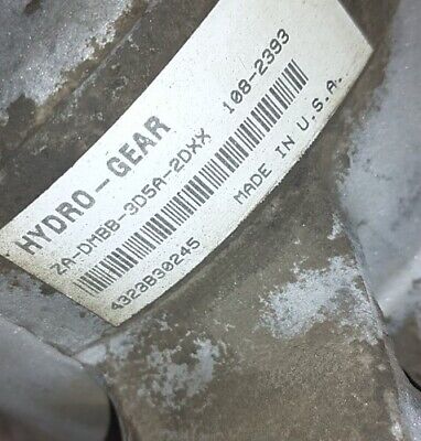 Z420 HYDRO GEAR left TRANSMISSION TRANSAXLE ZA-AMBB-3D5A Z420 HYDRO GEAR left TRANSMISSION TRANSAXLE ZA-AMBB-3D5A