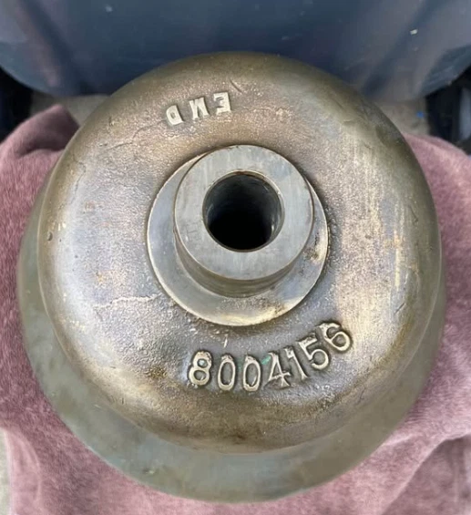 Antique Locomotive bronze bell NO CLAPPER - Image 3 of 4