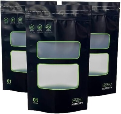 20 Pack Lock & Seal Storage & Curing Bags Heat Sealable One Size, Clear