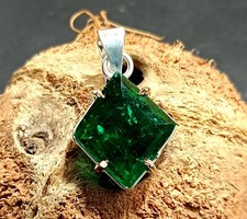 Certified 21.50 Ct Natural Emerald 925 Solid ...