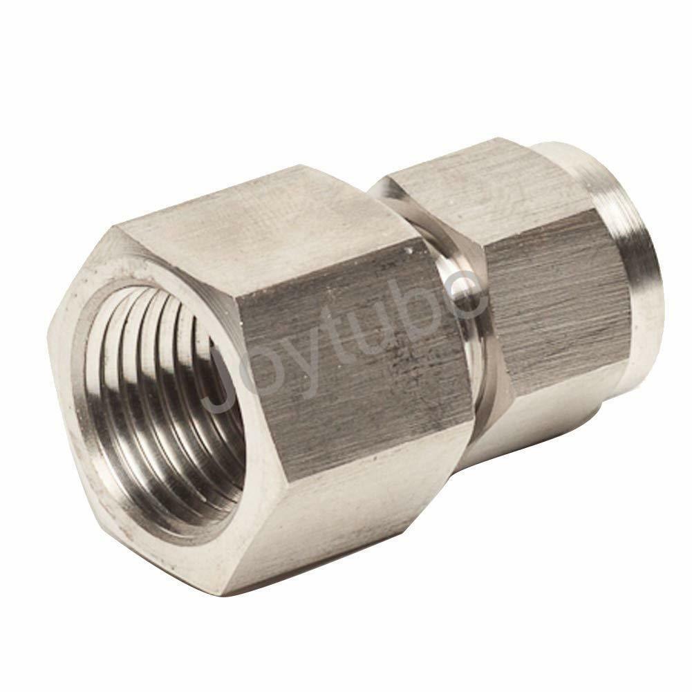 Joywayus Brass Compression Tube Fitting 3/8" OD X 1/4" NPT Female Union Connector - Pack Of 2
