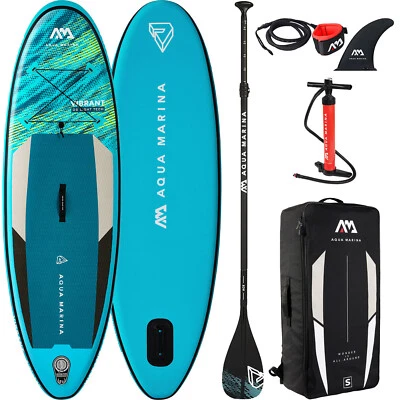 Aqua Marina Vibrant 8'0'' SUP iSUP Stand Up Paddle Board Allround Kinder Blue